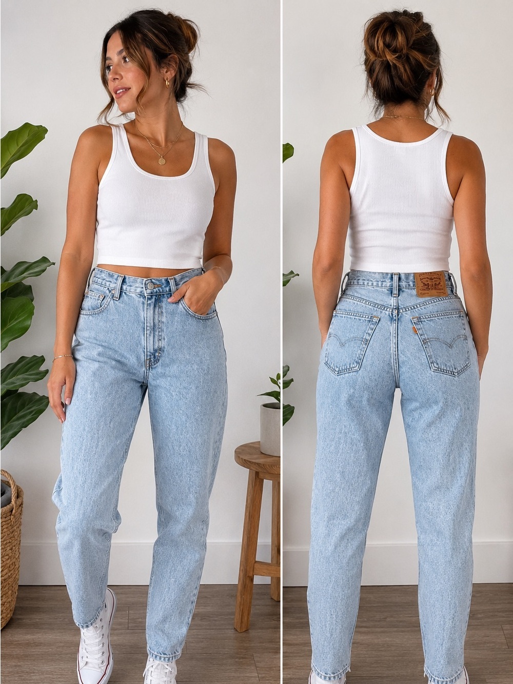 Vintage Levi’s Orange Tab 950 USA Made Mom Jeans 11 M